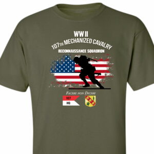 107th Mechanized Cavalry Headquarters Short Sleeve T-Shirt